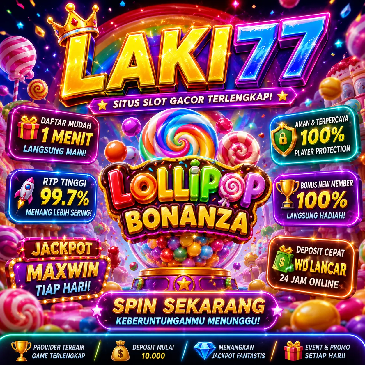 LAKI77 Banner